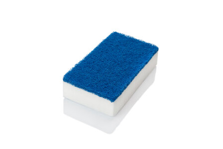 P07962 Dubbelzijdige spons - wit/blauw